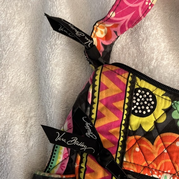 Vera Bradley Pink and Orange Quilted Shoulder Bag - Picture 2 of 6